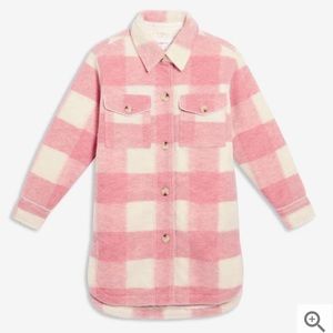 NWOT Jillian Harris Joe Fresh pink shacket! Size M